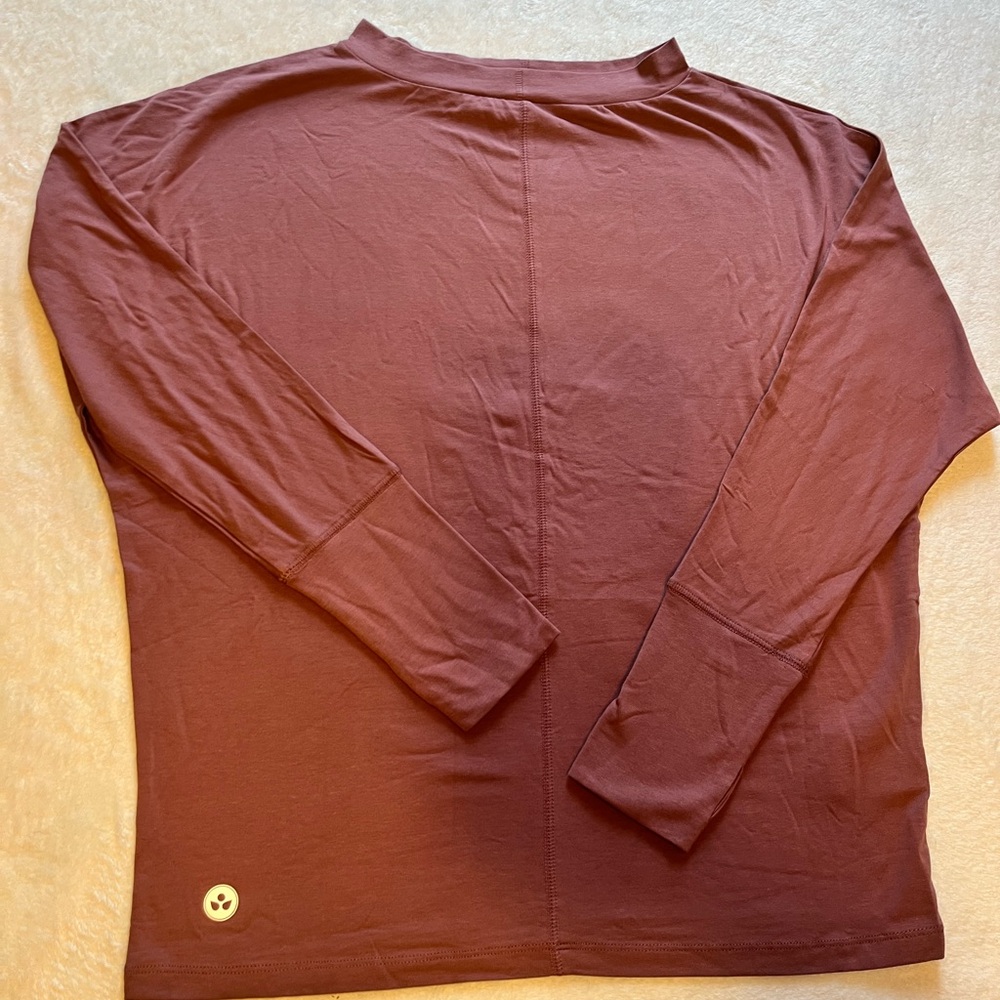 Soulgani Active XS Mauve Long Sleeve Performance Top Lightweight Athleisure Yoga